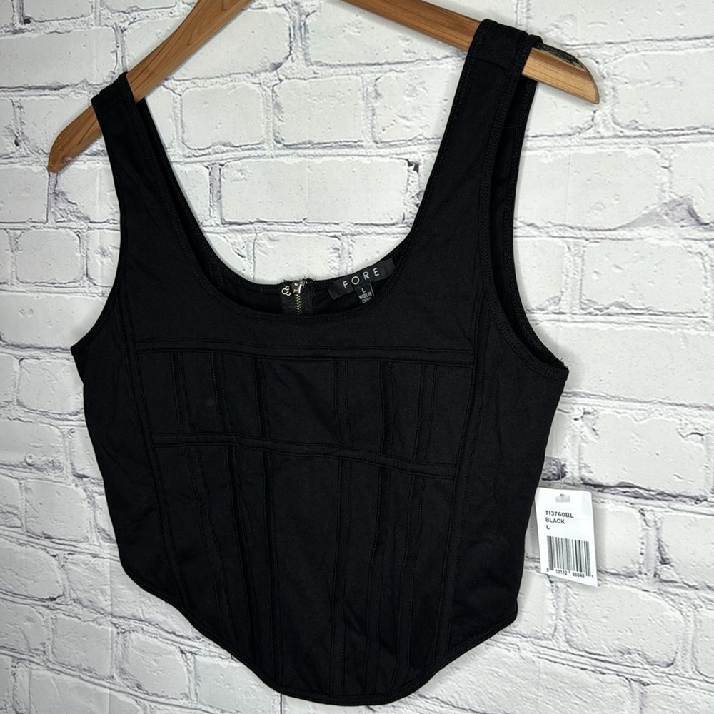 FORE Corset Seamed Tank Top - Picture 4 of 7